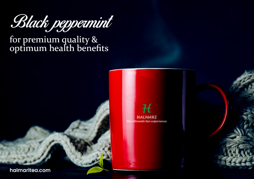Black peppermint tea for health benefits